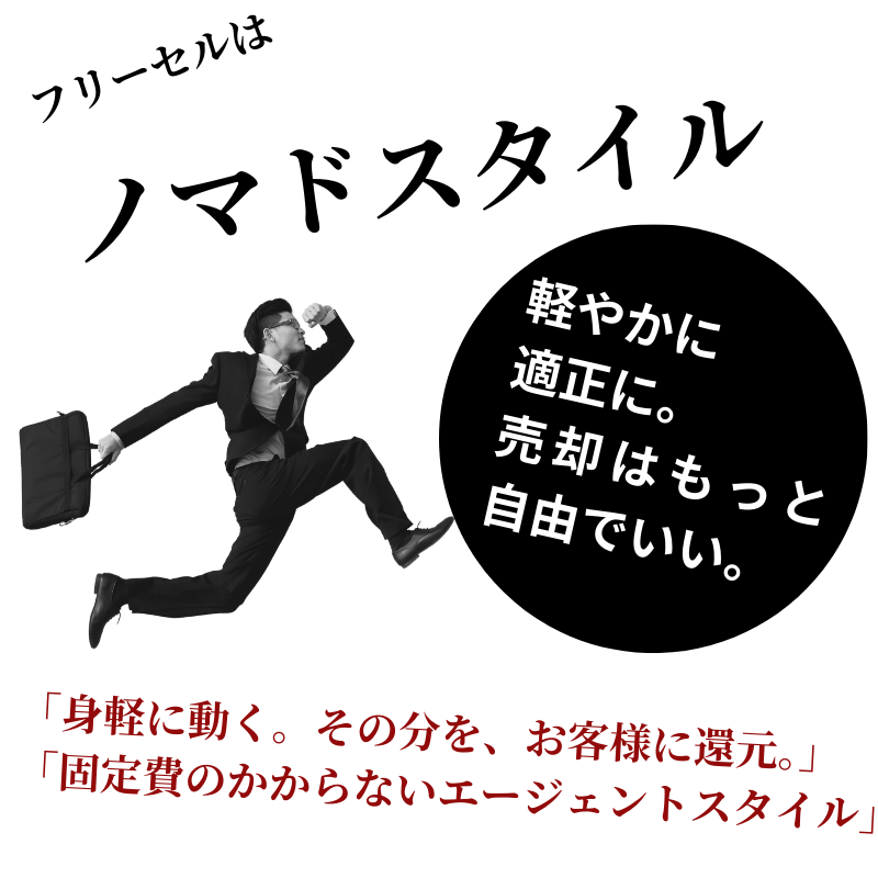 フリーセルは身軽に動き、小松市の不動産の売却の成功を実現します。