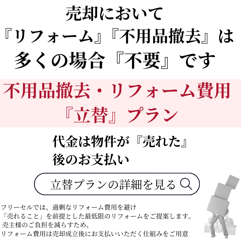 小松市 不動産 住宅 戸建 売却 初期費用 立替プラン