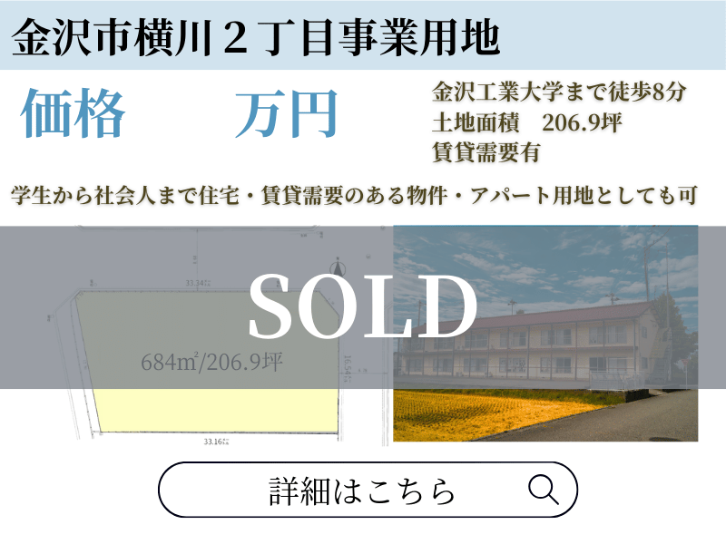 金沢市横川2丁目土地