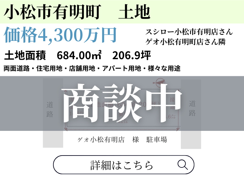 小松市有明町　商談中
